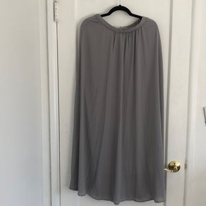 Gray Bridesmaid maxi skirt. New with tags